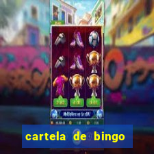 cartela de bingo cha de bebe